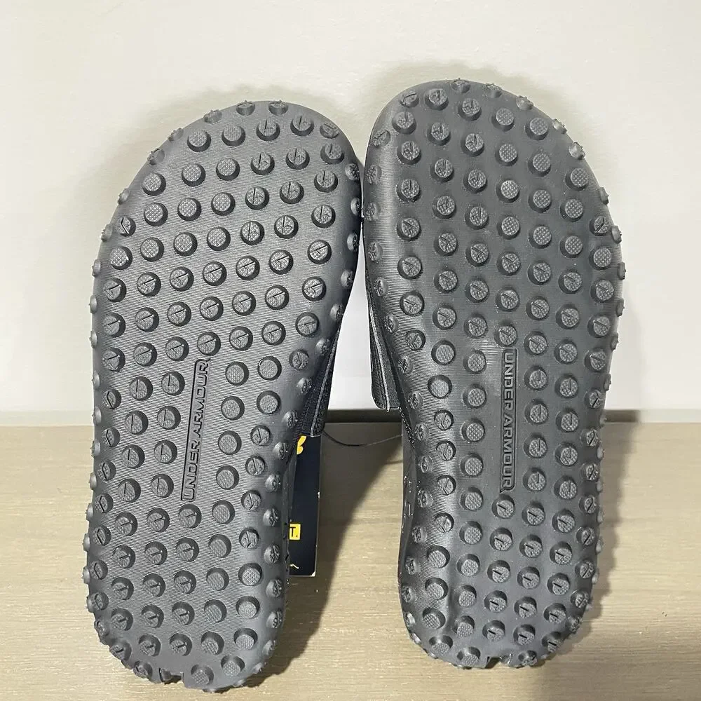 Under Armour Mens Size 7 Slides NEW Project Rock 3 Black Womens 8.5 UA